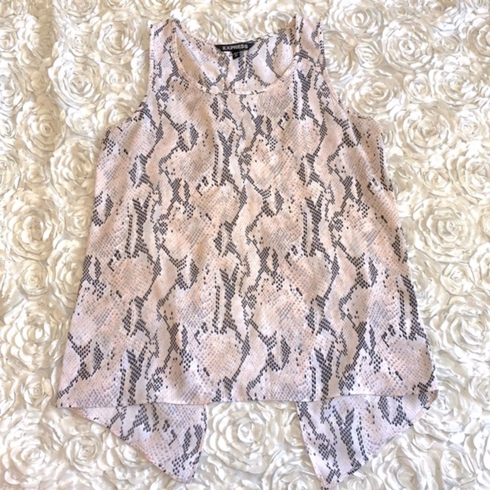 EXPRESS open back chiffon top size‎ xs
